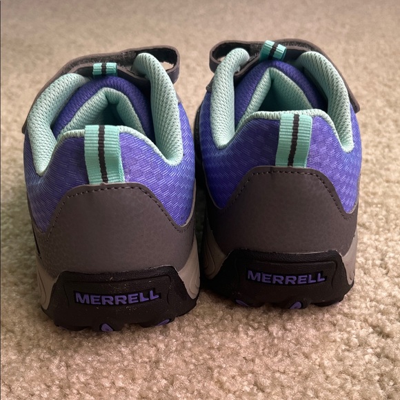 Merrell Kids' Sneakers in Gray and Purple, Trail Chaser, NWT, size 4 wide - Picture 8 of 11